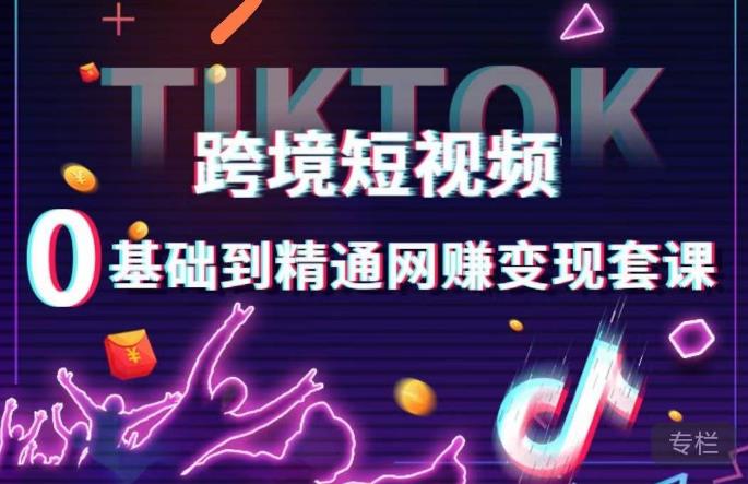 跨境短视频TIKTOK 0基础到精通网赚变现套课，跨境短视频独立站带货变现技巧-创业网 - 最新网络创业项目与实战营销教程平台 | cye.cc