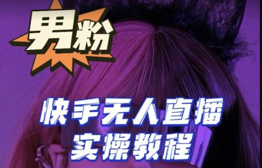 【男粉落地项目】零基础玩转男粉快手无人直播月入3w+，2023快手无人直播实操教程-创业网 - 最新网络创业项目与实战营销教程平台 | cye.cc