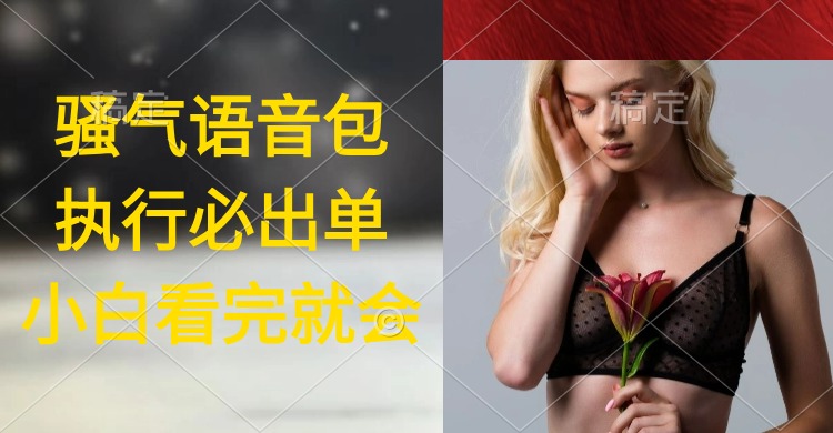 执行就出单，日入2000+，超火骚气语音包，小白看完课程就能马上实操-创业网 - 最新网络创业项目与实战营销教程平台 | cye.cc