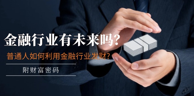 某付费文章：金融行业有未来吗？普通人如何利用金融行业发财?(附财富密码)-创业网 - 最新网络创业项目与实战营销教程平台 | cye.cc