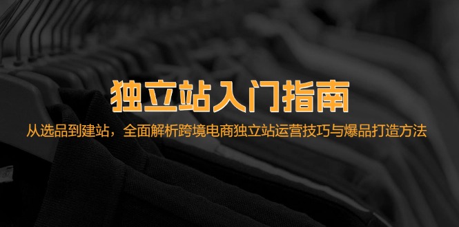 图片[1]-独立站入门指南：从选品到建站，全面解析跨境电商独立站运营技巧与爆品…-创业网 - 最新网络创业项目与实战营销教程平台 | cye.cc