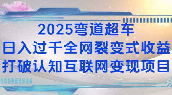 2025弯道超车日入过K全网裂变式收益打破认知互联网变现项目【揭秘】-创业网 - 最新网络创业项目与实战营销教程平台 | cye.cc