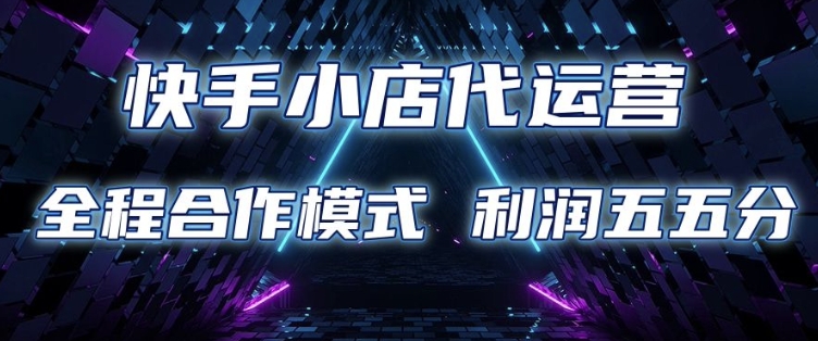 快手小店代运营 限时托管计划 合作模式 利润五五分成【揭秘】-创业网 - 最新网络创业项目与实战营销教程平台 | cye.cc
