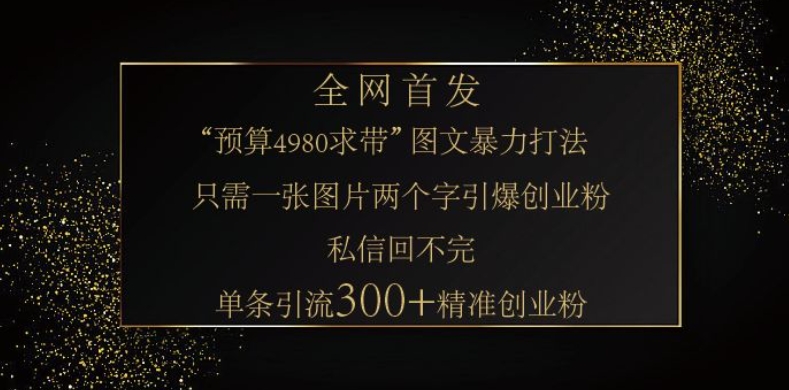 小红书神奇图片引流法，只需一张图，就能单条笔记凭借此方法，轻松引流 300 + 精准创业粉-创业网 - 最新网络创业项目与实战营销教程平台 | cye.cc