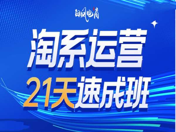 淘系运营21天速成班35期，年前最后一波和2025方向-创业网 - 最新网络创业项目与实战营销教程平台 | cye.cc