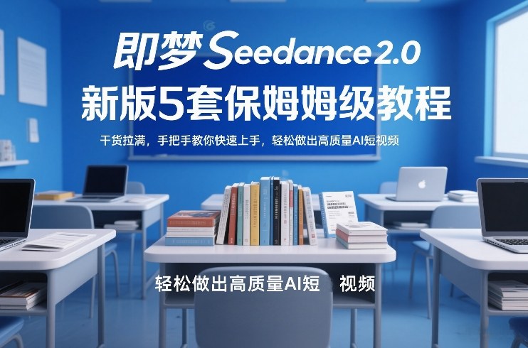 即梦Seedance2.0新版5套保姆级教程，干货拉满，手把手教你快速上手，轻松做出高质量AI短视频-创业网 - 最新网络创业项目与实战营销教程平台 | cye.cc