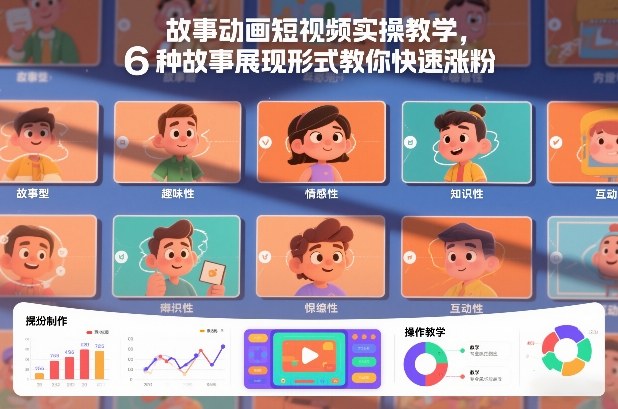 故事动画短视频实操教学，6种故事展现形式教你快速涨粉-创业网 - 最新网络创业项目与实战营销教程平台 | cye.cc