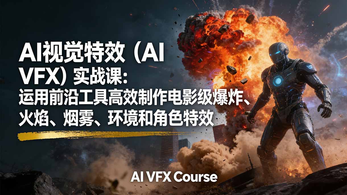 AI视觉特效(AI VFX-创业网 - 最新网络创业项目与实战营销教程平台 | cye.cc
