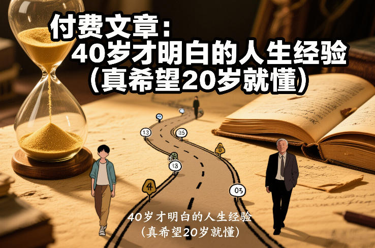 付费文章：40岁才明白的人生经验(真希望20岁就懂)-创业网 - 最新网络创业项目与实战营销教程平台 | cye.cc