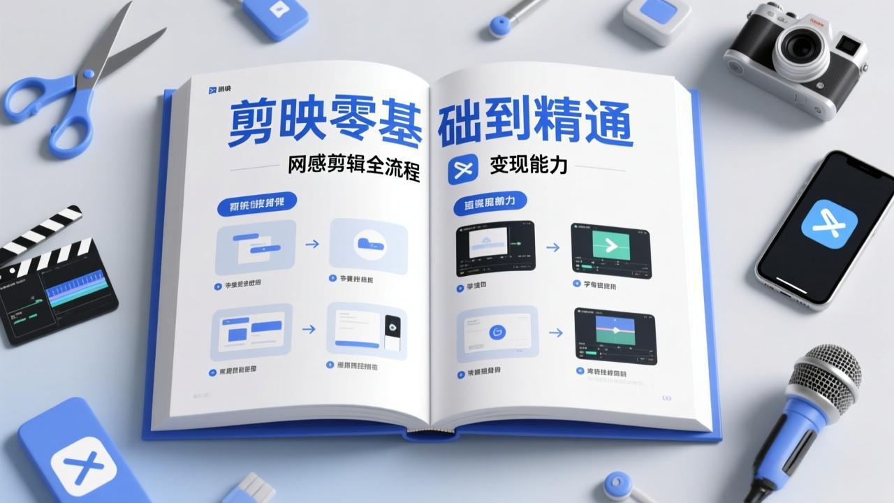 剪映零基础也能快速上手，从入门到精通掌握网感剪辑全流程，掌握能直接变现的剪辑能力-创业网 - 最新网络创业项目与实战营销教程平台 | cye.cc