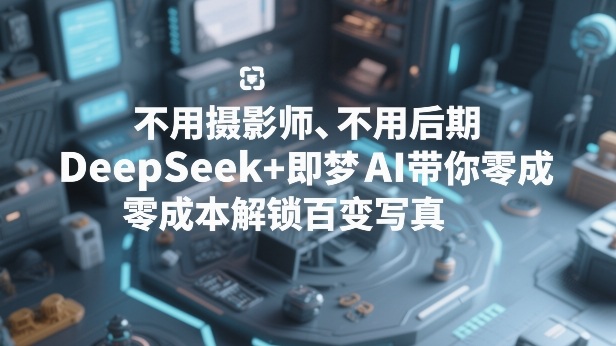 不用摄影师、不用后期，DeepSeek+即梦AI带你零成本解锁百变写真！-创业网 - 最新网络创业项目与实战营销教程平台 | cye.cc