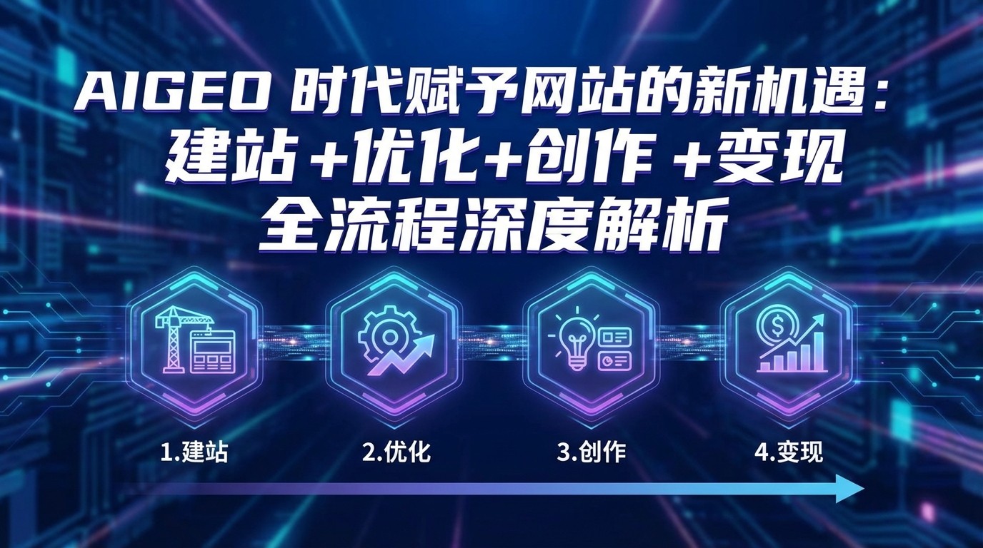 AIGEO+时代赋予网站的新机遇：建站+优化+创作+变现+全流程深度解析-创业网 - 最新网络创业项目与实战营销教程平台 | cye.cc