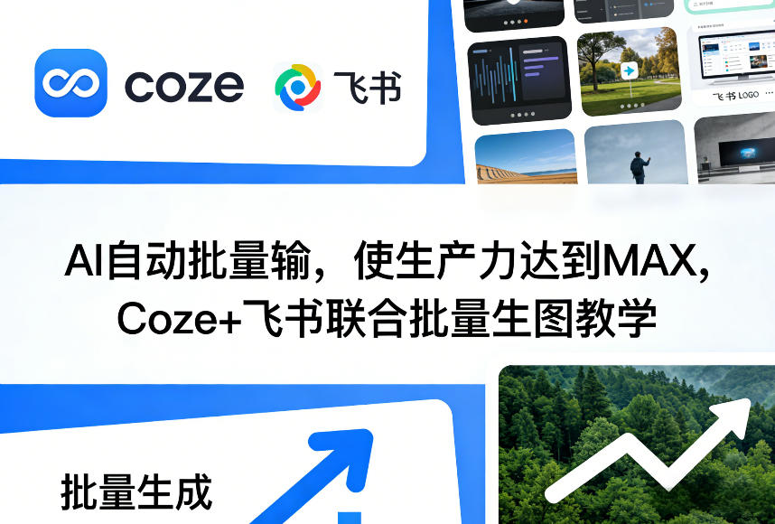 AI自动批量输，使生产力达到MAX，Coze+飞书联合批量生图教学-创业网 - 最新网络创业项目与实战营销教程平台 | cye.cc
