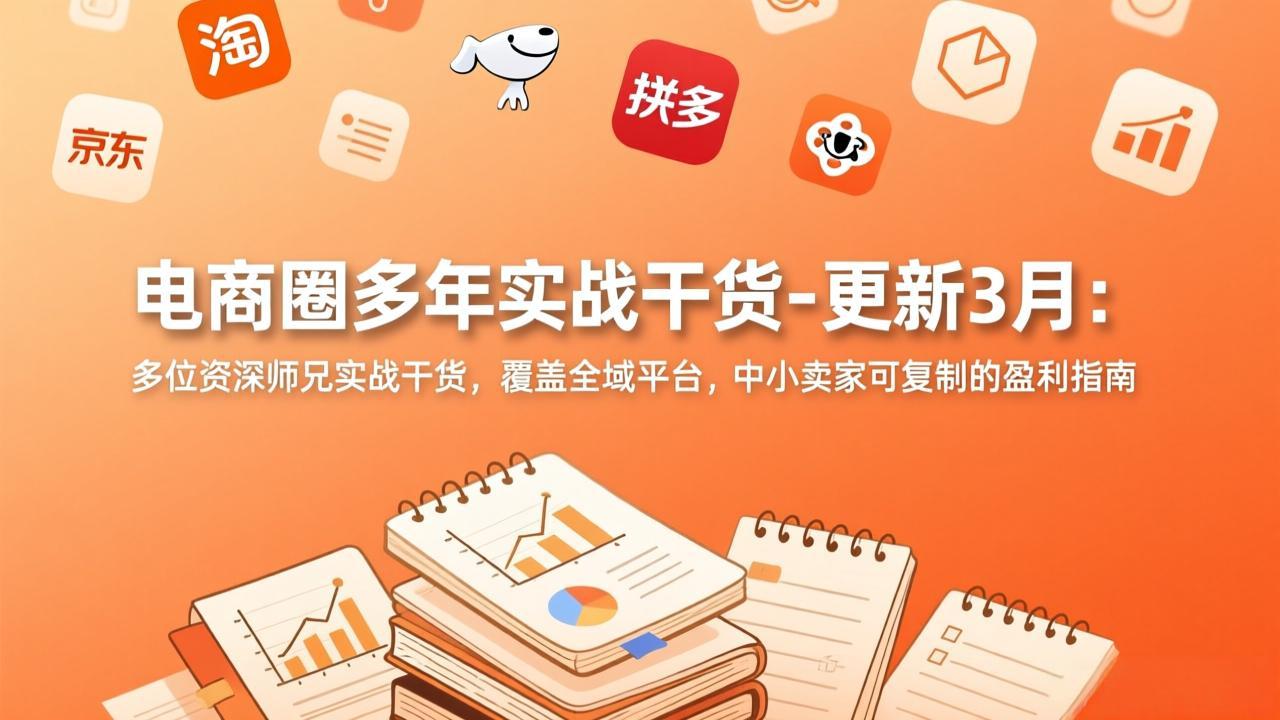 电商圈多年实战干货-更新3月：多位资深师兄实战干货，覆盖全域平台，中小卖家可复制的盈利指南-创业网 - 最新网络创业项目与实战营销教程平台 | cye.cc