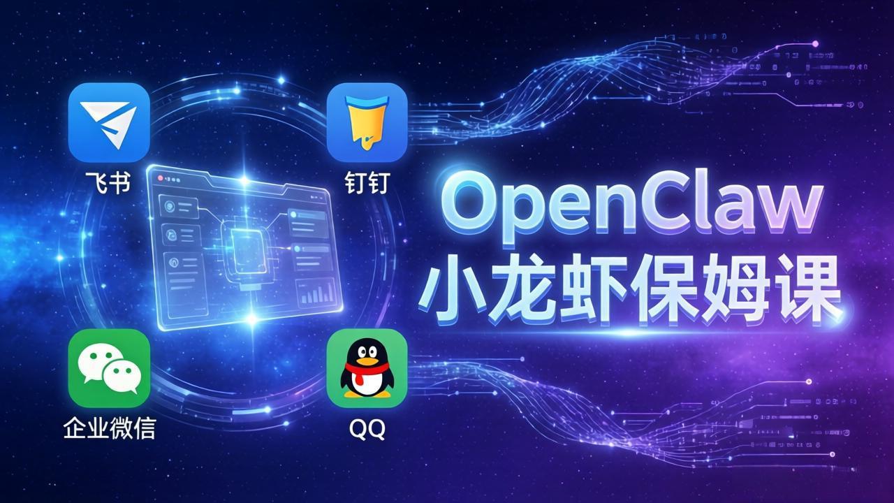 OpenClaw小龙虾保姆课： Windows/macOS/Linux/Docker全系统安装，飞书+钉钉+企业微信+QQ 全接入-创业网 - 最新网络创业项目与实战营销教程平台 | cye.cc