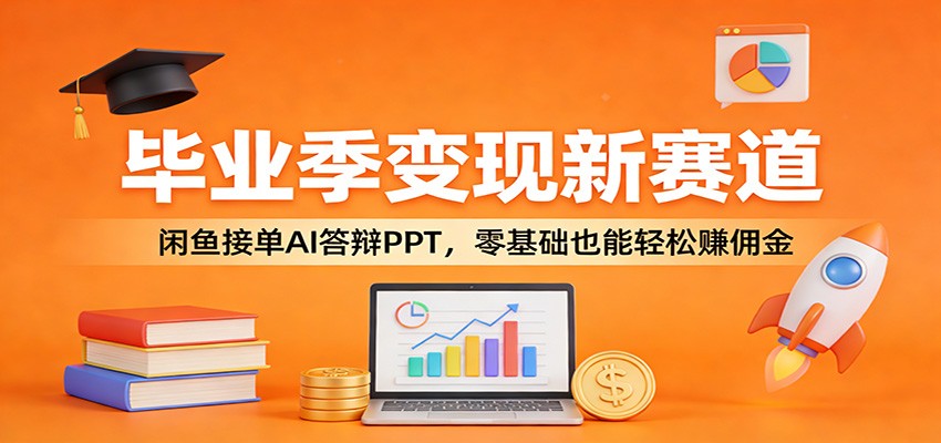 毕业季变现新赛道：闲鱼接单AI答辩PPT，零基础也能轻松赚佣金-创业网 - 最新网络创业项目与实战营销教程平台 | cye.cc