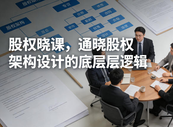 股权晓课，通晓股权架构设计的底层逻辑-创业网 - 最新网络创业项目与实战营销教程平台 | cye.cc