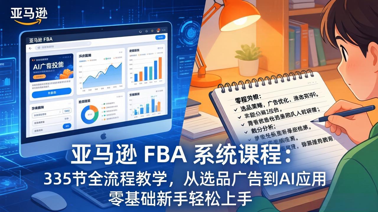 亚马逊 FBA 系统课程(更新26年3月-创业网 - 最新网络创业项目与实战营销教程平台 | cye.cc