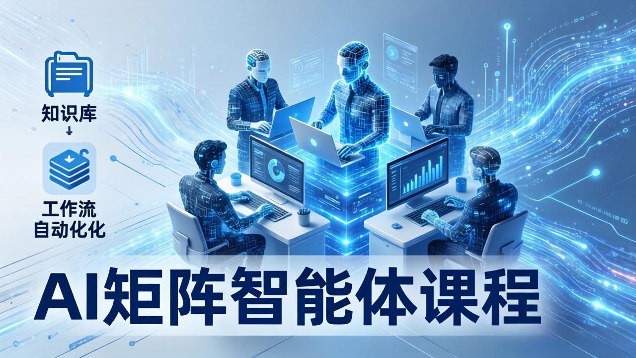 AI矩阵智能体实战：100个数字员工批量生产内容，文本知识库+工作流自动化全搞定-创业网 - 最新网络创业项目与实战营销教程平台 | cye.cc