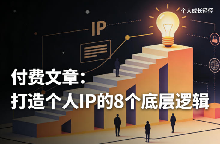 付费文章：打造个人IP的8个底层逻辑-创业网 - 最新网络创业项目与实战营销教程平台 | cye.cc