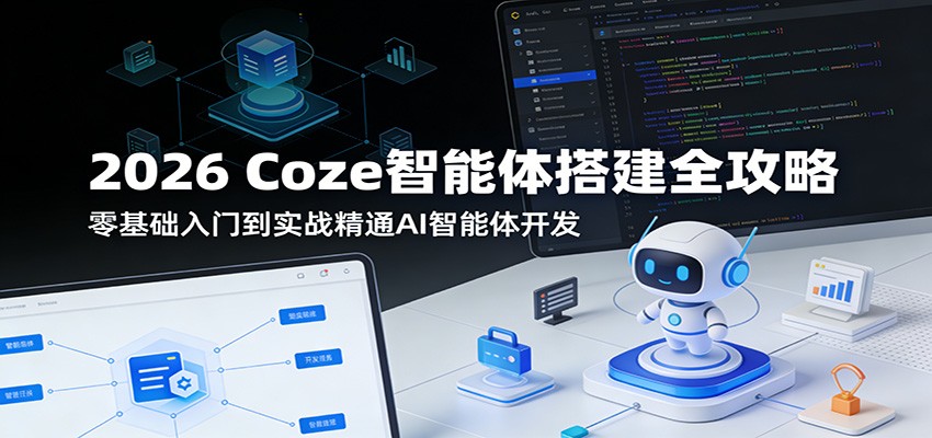 2026 Coze智能体搭建全攻略：零基础入门到实战精通AI智能体开发-创业网 - 最新网络创业项目与实战营销教程平台 | cye.cc