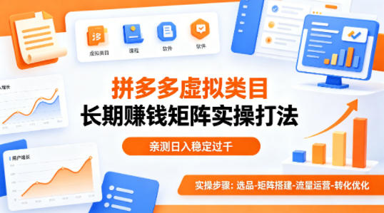 做拼多多虚拟类目想长期賺钱？这套矩阵实操打法，亲测日入稳定过千【揭秘】-创业网 - 最新网络创业项目与实战营销教程平台 | cye.cc