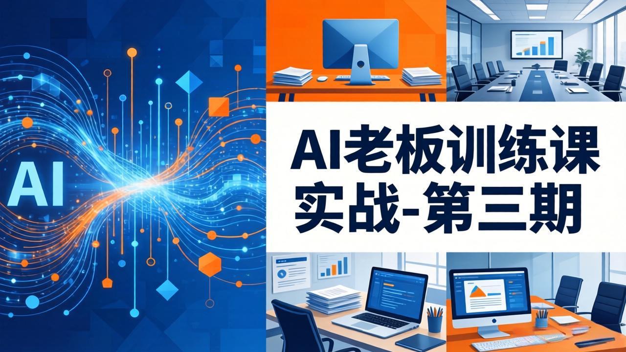 AI老板训练课实战-第三期：AI+内容应用落地教学，从0到1打通AI变现完整路径-创业网 - 最新网络创业项目与实战营销教程平台 | cye.cc