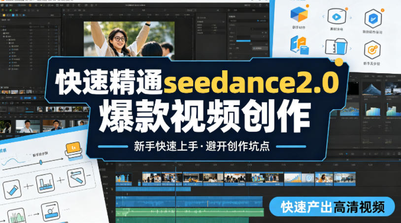 快速精通seedance2.0爆款视频创作，快速产出高清视频，避开大量创作坑点，新手也能快速上手-创业网 - 最新网络创业项目与实战营销教程平台 | cye.cc