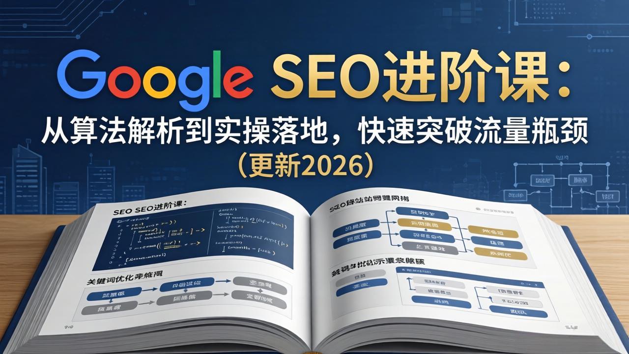 Google SEO进阶课：从算法解析到实操落地，快速突破流量瓶颈(更新2026-创业网 - 最新网络创业项目与实战营销教程平台 | cye.cc
