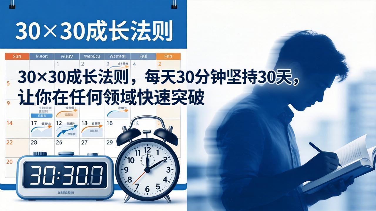 付费文章：30×30成长法则，每天30分钟坚持30天，让你在任何领域快速突破-创业网 - 最新网络创业项目与实战营销教程平台 | cye.cc