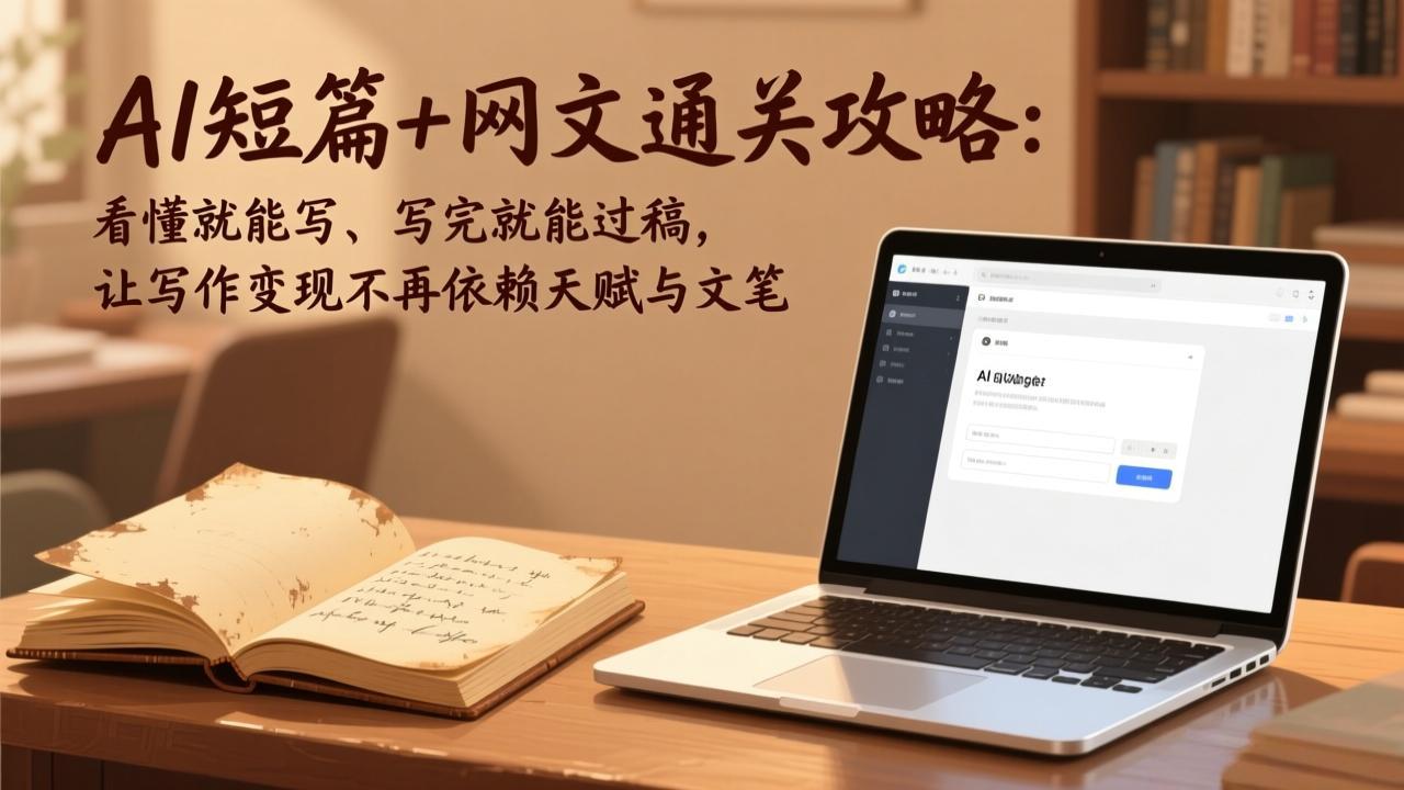 AI短篇+网文通关攻略-更新4月：看懂就能写、写完就能过稿，让写作变现不再依赖天赋与文笔-创业网 - 最新网络创业项目与实战营销教程平台 | cye.cc