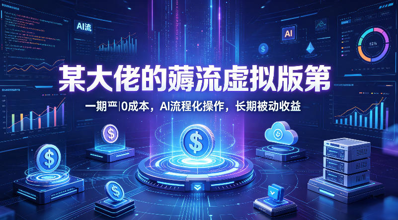 某大佬的薅流虚拟版第一期丨0成本，AI流程化操作，长期被动收益-创业网 - 最新网络创业项目与实战营销教程平台 | cye.cc