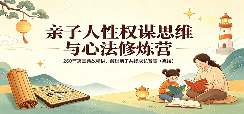 亲子人性权谋思维与心法修炼营：260节寓言典故精讲，解锁亲子共修成长智慧(完结)-创业网 - 最新网络创业项目与实战营销教程平台 | cye.cc