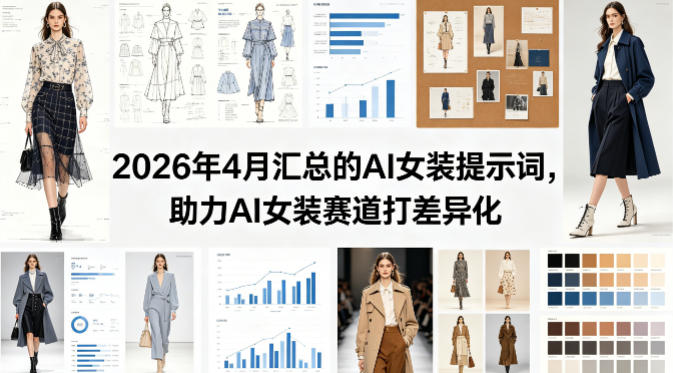 2026年4月汇总的AI女装提示词，助力AI女装赛道打差异化-创业网 - 最新网络创业项目与实战营销教程平台 | cye.cc