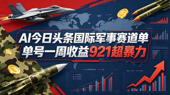 AI今日头条国际军事赛道，单号一周收益921，超暴力-创业网 - 最新网络创业项目与实战营销教程平台 | cye.cc