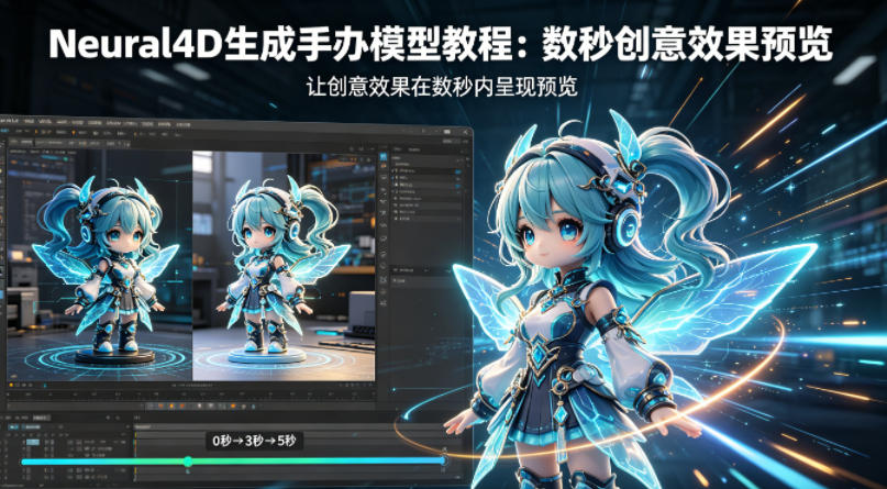 Neural4D生成手办模型教程，让创意效果在数秒内呈现预览-创业网 - 最新网络创业项目与实战营销教程平台 | cye.cc