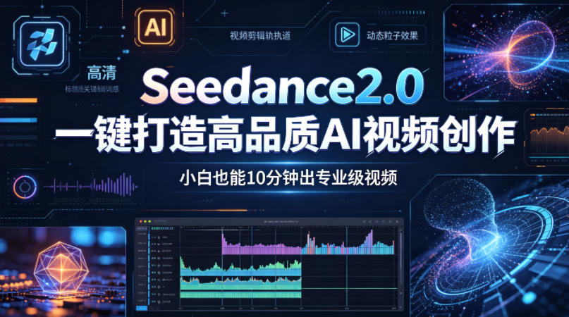 Seedance2.0一键打造高品质AI视频创作，小白也能10分钟出专业级视频-创业网 - 最新网络创业项目与实战营销教程平台 | cye.cc