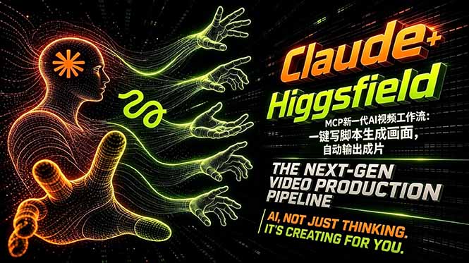 Claude+Higgsfield MCP新一代AI视频工作流：一键写脚本生成画面，自动输出成片-创业网 - 最新网络创业项目与实战营销教程平台 | cye.cc