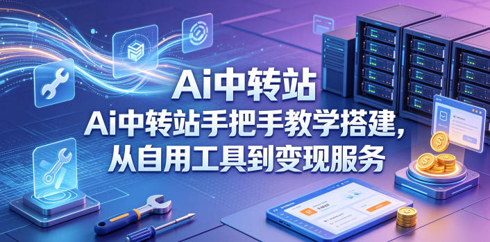 Ai中转站手把手教学搭建，从自用工具到变现服务-创业网 - 最新网络创业项目与实战营销教程平台 | cye.cc