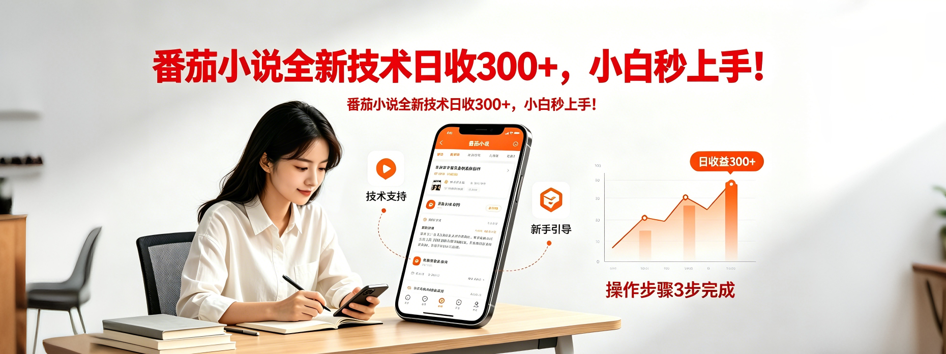 番茄小说全新技术全新玩法！无脑日收300+-创业网 - 最新网络创业项目与实战营销教程平台 | cye.cc