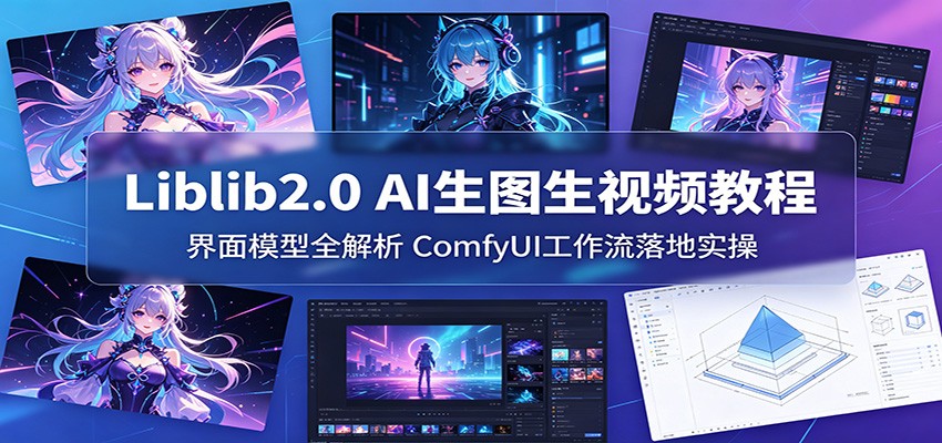 Liblib2.0 AI生图生视频教程：界面模型全解析，ComfyUI工作流落地实操-创业网 - 最新网络创业项目与实战营销教程平台 | cye.cc