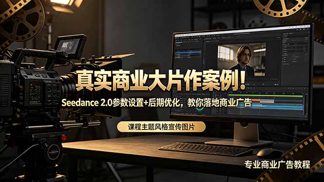 真实商业大片作案例！Seedance 2.0参数设置+后期优化，教你落地商业广告-创业网 - 最新网络创业项目与实战营销教程平台 | cye.cc