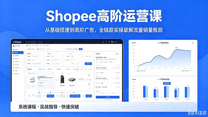 Shopee高阶运营课-2026年5月更新，从基础搭建到高阶广告，全链路实操破解流量销量瓶颈-创业网 - 最新网络创业项目与实战营销教程平台 | cye.cc
