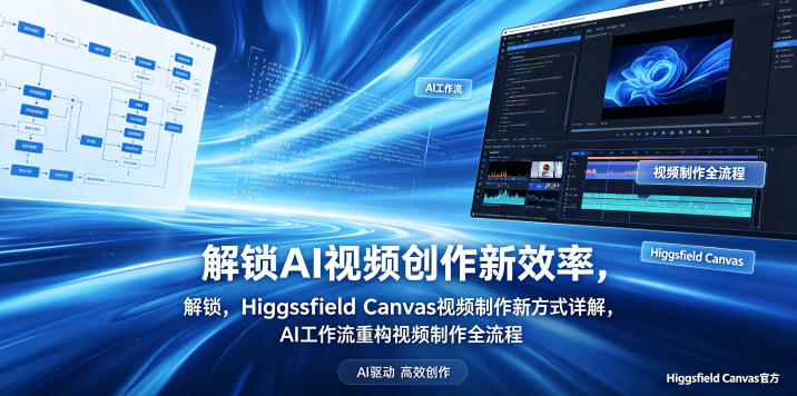 解锁AI视频创作新效率，Higgsfield Canvas视频制作新方式详解，AI工作流重构视频制作全流程-创业网 - 最新网络创业项目与实战营销教程平台 | cye.cc