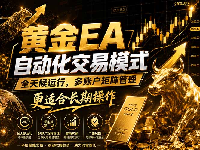 黄金EA量化：多窗口矩阵稳定运行，系统自动执行，收益空间持续放大-创业网 - 最新网络创业项目与实战营销教程平台 | cye.cc