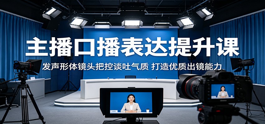 主播口播表达提升课：发声形体镜头把控谈吐气质，打造优质出镜能力-创业网 - 最新网络创业项目与实战营销教程平台 | cye.cc