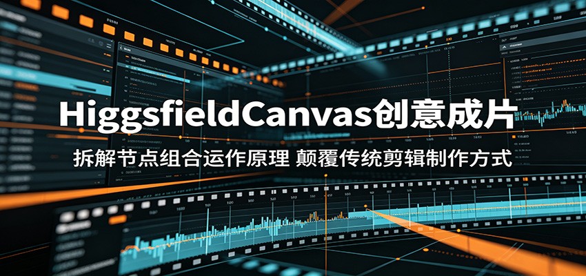 HiggsfieldCanvas创意成片：拆解节点组合运作原理，颠覆传统剪辑制作方式-创业网 - 最新网络创业项目与实战营销教程平台 | cye.cc