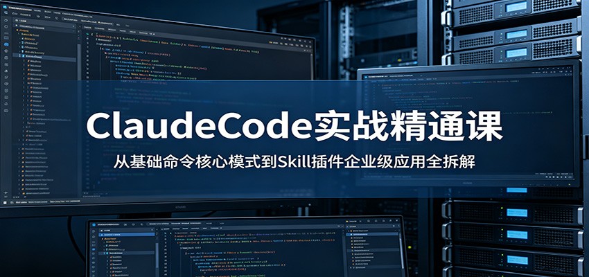 ClaudeCode实战精通课：从基础命令核心模式到Skill插件企业级应用全拆解-创业网 - 最新网络创业项目与实战营销教程平台 | cye.cc