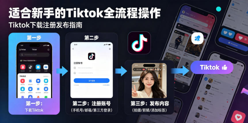Tiktok下载注册发布，适合新手的Tiktok全流程操作-创业网 - 最新网络创业项目与实战营销教程平台 | cye.cc