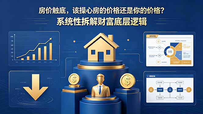 付费文章：房价触底，该操心房的价格还是你的价格？系统性拆解财富底层逻辑-创业网 - 最新网络创业项目与实战营销教程平台 | cye.cc